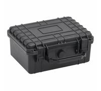 vidaXL Protective Equipment Case - Inner Foam Inserts and Pressure Valve - Black