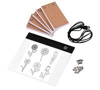Portable Flip Book Kit with LED Pad Tablet 3 Level Brightness Control 300 Sheets Flipbook Paper Binding Screws for Tracing Drawing Animation Sketching Art Enthusiasts Kids Students Gift