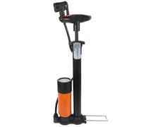 Portable Floor Bicycle Tyre Pump with Gauge for Motorcycle Roadside Fixes | ABS Plastic Construction, Universal Nozzle, Multi-valve Compatibility, Suitable for Cyclists, Coaches, Strollers and Swimming
