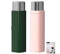 Portable Floss Dispenser,Upgrade Refillable Floss Pick,with 100 Pcs Dental Floss,Dental Dispenser Dental Picks Case,Automatic Dental Pick Case Refillable Travel Organizer for Home & Dating (set2)