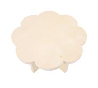 Portable Flower-Shaped Picnic Table - Solid Wood Foldable Ideal for Outdoor Camping Garden Backyard Family Parties - 14x7.9x0.8in