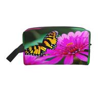 Portable Flowers Colorful Butterfly 1 Print Toiletry Bag,Multi Functional Lightweight Large Capacity Storage Pouch