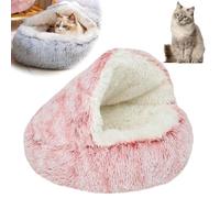 Portable Fluffy Pet Bed, Durable Covered Design, Soft Indoor Pet Bed for Cats and Dogs