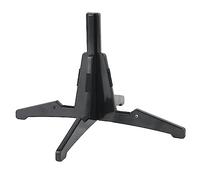 Portable Flute Clarinet Stand ABS Plastic Detachable Cross Holder Long Support with Velvet Strips for Damage Reduction (Black)
