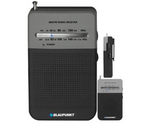 Portable FM AM Radio Player Blaupunkt Pocket Telescopic Antenna Headphone Jack