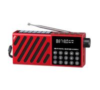 Portable FM Radio Receiver Solar Charging Pocket Radios Bluetooth Speaker With Player Card TF Radio USB FM Rechargeable