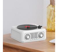 Portable FM Radio, Retro CD Player, With Full-range Speaker, For Picnics, Parties, Or Any On-the-go Adventures, 118 * 118 * 65mm(White)