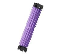Portable Foam Roller with Suction Cup for Muscle Massage & Sawtooth Trigger Point Therapy (Purple)