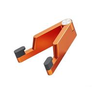 Portable Foldable Aluminum Phone Holder for Phones and Tablets 4 to 10 5 Inches, Stable and Lightweight Stand for Everyday Use (Orange)