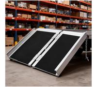 Portable Foldable Aluminum Wheelchair Ramp, 600lbs Capacity, Lightweight, Easy Transport & Storage for Mobility Scooters, Wheelchairs & Accessibility