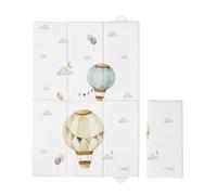 Portable Foldable Baby Travel Changing Mat | Soft, Waterproof, Compact Diaper/Nappy Changer | 40x60 cm (Balloons)