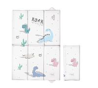 Portable Foldable Baby Travel Changing Mat | Soft, Waterproof, Compact Diaper/Nappy Changer | 40x60 cm (Dino)