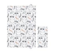 Portable Foldable Baby Travel Changing Mat | Soft, Waterproof, Compact Diaper/Nappy Changer | 40x60 cm (Raccoon)