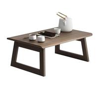 Portable Foldable Bamboo Bay Window Table - Versatile Lap & Coffee Table for Kids' Study, Dining, Writing, Indoor Use, or Travel - Durable & Compact Design (60x40cm)