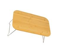 Portable Foldable Bamboo Table for Outdoor Camping & nics - Space-Saving Design Quick Setup Sturdy Stainless Steel Ideal Camping Accessory for Easy Sto
