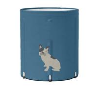 Portable Foldable Bathtub, 80cm Freestanding Soaking Bath Tub Adults, Eco-Friendly Family Bathroom Bathtub Spa, Telescopic Aluminum Alloy Bracket(E,Single-Layer Plastic Bracket)