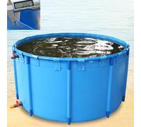 Portable Foldable Canvas Fish Pond - Wear-Resistant Temporary Water Tank for Indoor and Outdoor Aquaculture