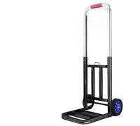 Portable Foldable Cart with Adjustable Handle and PU Wheels | Versatile Folding Cart with Adjustable Handle for Easy Stair Climbing - Ideal for Shopping and Home Transport