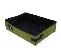 Portable Foldable Cat Litter Box, Oxford Cloth + Nylon Litter Bag for Travel, Car, Home & Outdoor Use, Lightweight Collapsible Cat Toilet (Large Size)