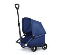 Portable Foldable Dog Stroller for Small Dogs & Cats Outdoor Pet Wagon with Wheels Lightweight Blue Pet Carrier for Easy Travel & Walks