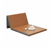 Portable Foldable Futon Mattress Eco Friendly Rush Grass Floor Mat for Mtat Yoga Zen Spaces & Japanese Tea Rooms table Lightweight & Versatile