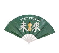 Portable Foldable Hand Fan with Seven Sections - Stylish Lightweight Build, Decorative Pattern, Compact Cooling Accessory | for Personal Comfort at School, Office, Home, Travel, and Daily Use