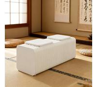 Portable Foldable Honeycomb Paper Stool - Lightweight 2-Seater Seat Multi-Functional Small Coffee Table or Side Table Available in 3.93/4.92/6.56/8.2ft (White)