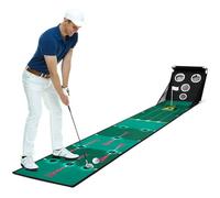 Portable Foldable Indoor Golf Chipping Training Net, Putting Practice Set, Adult Golf Gift Set for Home Office and Outdoors, 250 x 40 cm