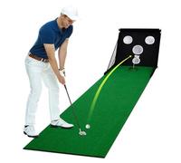 Portable Foldable Indoor Golf Chipping Training Net, Putting Practice Set, Adult Golf Gift Set for Home Office and Outdoors, 300 x 66 cm