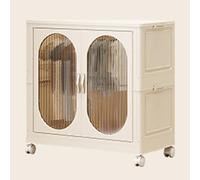 Portable Foldable Kids Wardrobe Closet with C Doors Rolling Plastic Sto Cabinet Hanging Rod for Children's Bedroom & Living Room Clothes