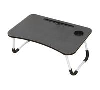 Portable Foldable Laptop Desk - Sturdy Bed Tray Table with Cup Holder Ideal for Sofa Dining Work & Study - Perfect for Eating Writing Gaming & Home Office