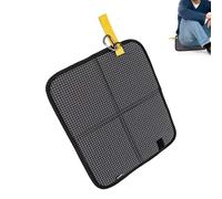 Portable Foldable Mat, Lightweight Outdoor Seat Pad, 15.3x11.1 Inches Sitting Base with Waterproof Layer, Soft XPE Foam Cushion, Rippled Texture with Thermal Shield, Folding Gear for Stadium Bleacher