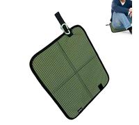 Portable Foldable Mat, Lightweight Outdoor Seat Pad, 15.3x11.1 Inches Sitting Base with Waterproof Layer, Soft XPE Foam Cushion, Rippled Texture with Thermal Shield, Folding Gear for Stadium Bleacher