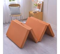 Portable Foldable Mattress, 5cm/8cm Thick, 4-Piece Travel Bed with Washable Cover, Ideal for Camping & Guest Use, Space-Saving Comfort, 70x200cm - Orange