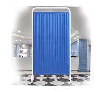 Portable Foldable Medical Privacy Screen, 6ft Room Divider with Wheels, 2-Panel Temporary Wall Partition(Color-6,1-panel)