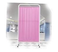 Portable Foldable Medical Privacy Screen, 6ft Room Divider with Wheels, 2-Panel Temporary Wall Partition(Color-4,3-panel)