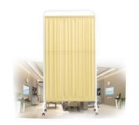 Portable Foldable Medical Privacy Screen, 6ft Room Divider with Wheels, 2-Panel Temporary Wall Partition(Color-2,1-panel)