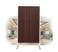 Portable Foldable Medical Privacy Screen, 6ft Room Divider with Wheels, 2-Panel Temporary Wall Partition(Color-3,2-panel)