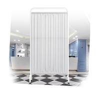 Portable Foldable Medical Privacy Screen, 6ft Room Divider with Wheels, 2-Panel Temporary Wall Partition(Color-5,3-panel)