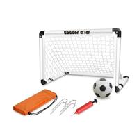 Portable Foldable Mini Football Goal,Indoor Outdoor Toy for Kids | Lightweight Collapsible Mini Goal,complete accessory kit for toddler soccer play in indoor,garden and backyard areas