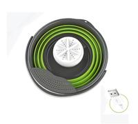 Portable Foldable Mini Washing Machine, USB Powered Turbo Laundry Washer, Compact Bucket Clothes Cleaner for Underwear Socks, Dorm Travel Apartment Small Space Use