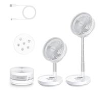 Portable Foldable Oscillating Fan, 10" 10000mAh Rechargeable USB Fans