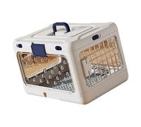 Portable Foldable Pet Carrier for Airline Use Crate for Small Dogs and Cats with Ventilation Openings Compact Pet Carrier