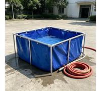 Portable Foldable PVC Canvas Water Tank, Multi-Purpose for Koi Fish, Garden Irrigation, Emergency Water Storage, Aquaculture, Outdoor Planting