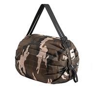 Portable Foldable Shopping Bag, Reusable Shopping Bag, Foldable Shopping Grocery Bag with Zip Sports Travel Shoulder Bag for Grocery Shopping Picnic Camping Gym (C)