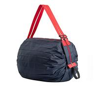 Portable Foldable Shopping Bag, Reusable Shopping Bag, Foldable Shopping Grocery Bag with Zip Sports Travel Shoulder Bag for Grocery Shopping Picnic Camping Gym (B)
