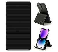Portable Foldable Silicone Aluminum Phone Holder, Flexible Bendable Multi-Angle Adjustable Anti-Slip Desktop Mount for Phone Tablet Laptop, Ergonomic Stand for Travel Flight Office Home Essentials