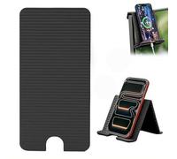 Portable Foldable Silicone Phone Holder, Adjustable Multi-Angle Tablet Holder Stand, Flexible Anti-Slip Desktop Mount Phone Holder for Travel, Work, and Home Use