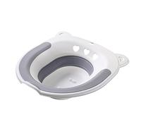 Portable Foldable Sitz Soaking Basin - Toilet Seat Bath Pan with Flusher, Foldable Hemorrhoid Toilet | Hemorrhoid Relief Soothing Care for Elderly Pregnant Women | Hygiene Comfort Recovery