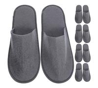 Portable Foldable Slippers, Foldable Design & Plush Fleece Material, 10 Pairs per Pack, Ideal for Business Trips, Travel, Home & Hotel Use, Portable Foldable Slippers, 10 - Pack Plush